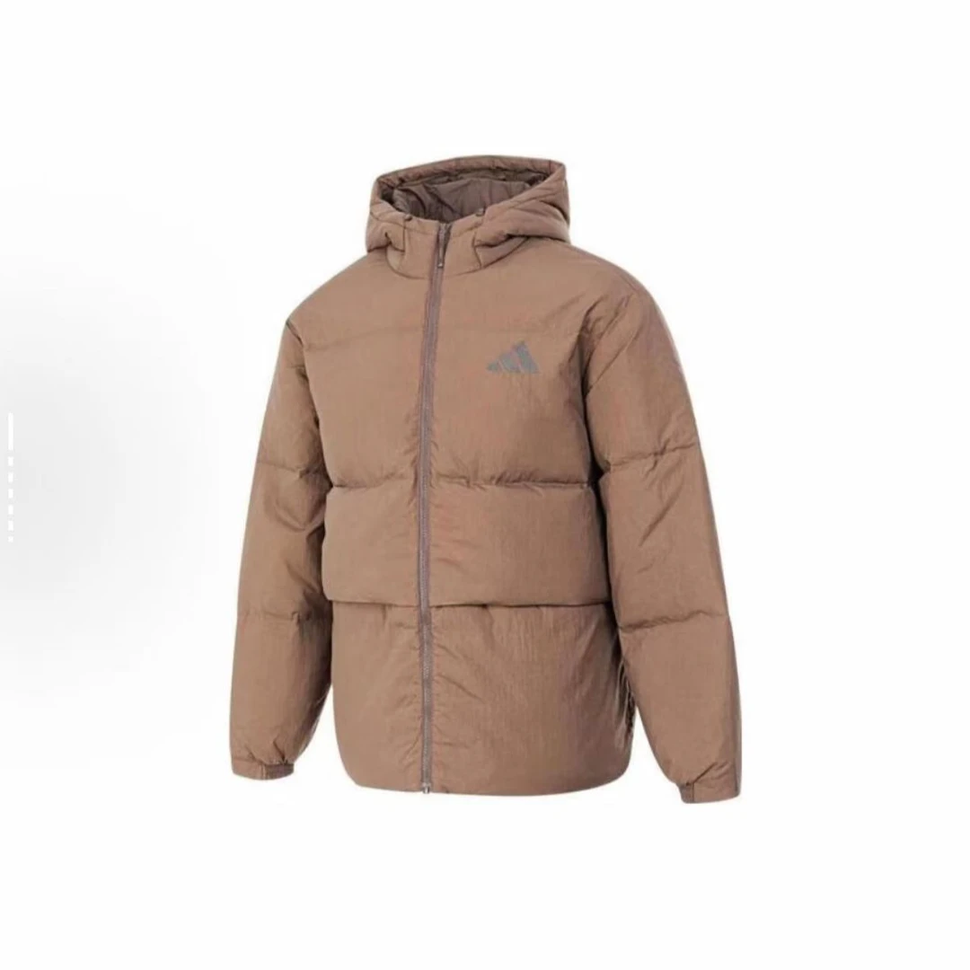 阿迪达斯Adidas男装2024冬季新款连帽保暖休闲运动羽绒服JG5943