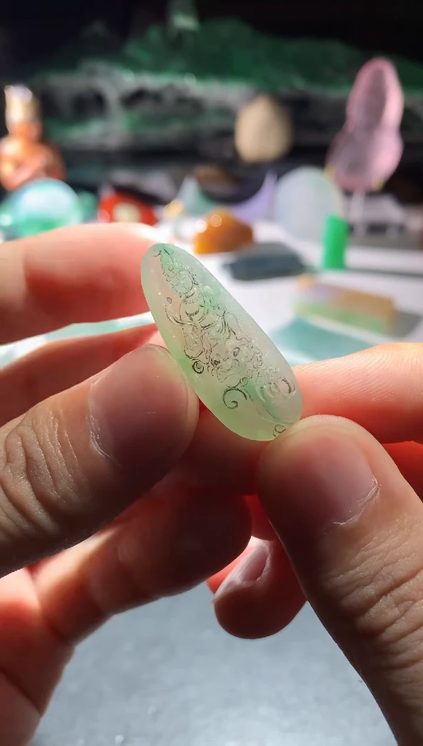 未镶嵌定制翡翠文殊