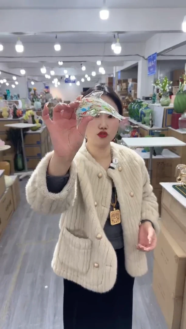 【闪购商品】无铅玻璃玖月花器L-品25