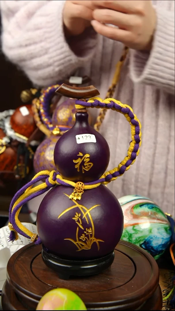 123号450ml左右非遗大漆酒葫芦