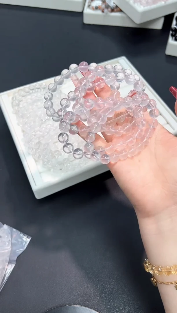 【闪购商品】水晶手串未镶嵌32F多样性发其一/1条10mm默认微瑕