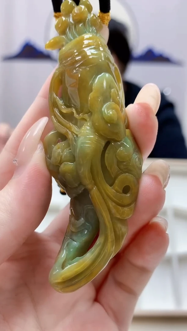 定制翡翠未镶嵌5060jw-毛货挂件97