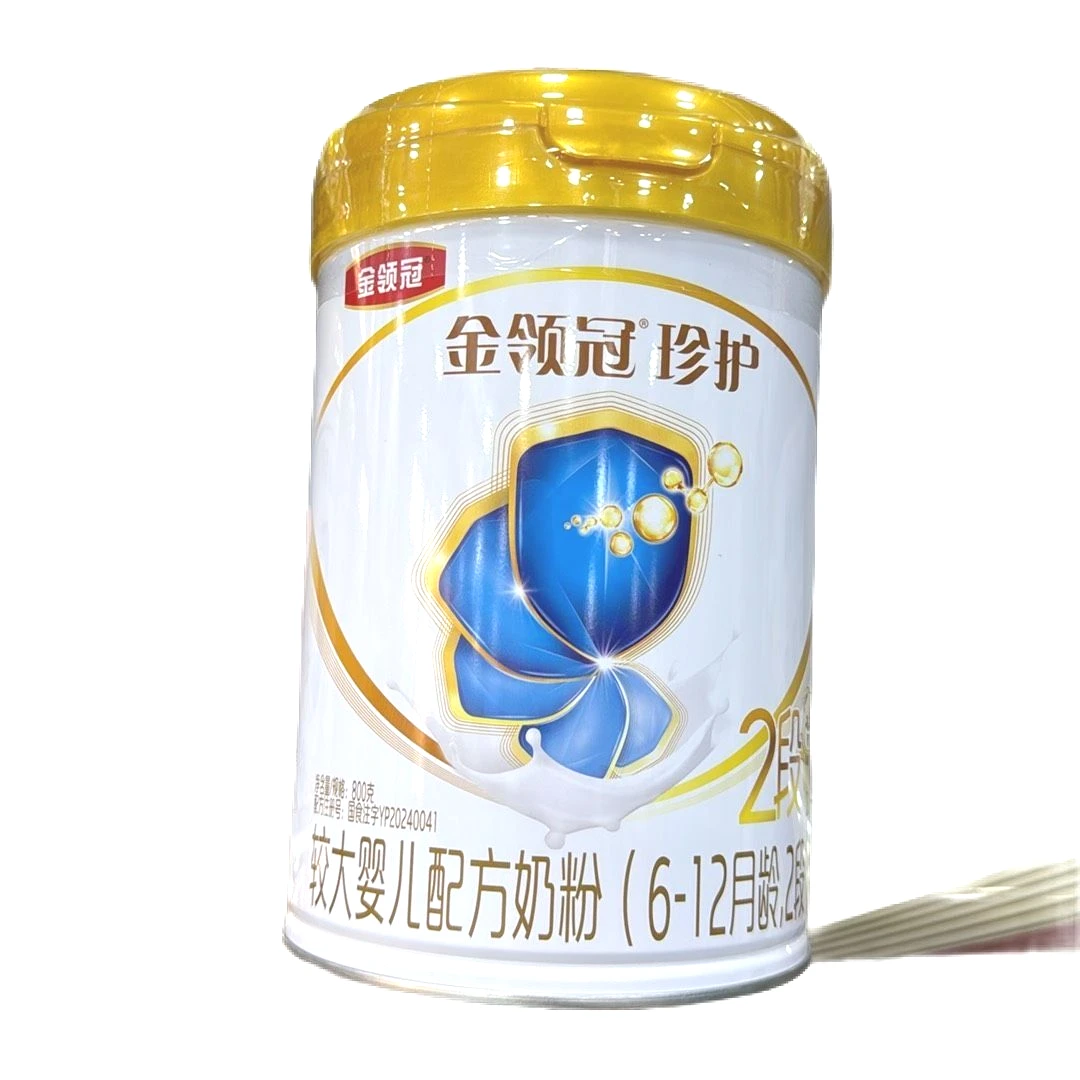 伊利金领冠珍护2段较大婴儿配方奶粉 800g