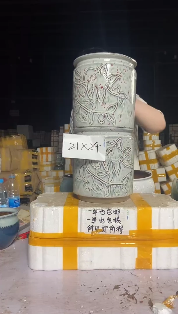 宜兴紫砂粗陶花盆21/24