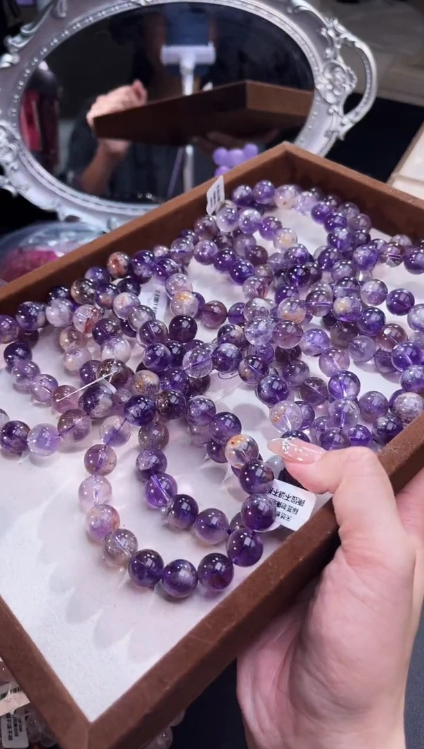 【闪购商品】水晶/未镶嵌紫幽灵13mm+