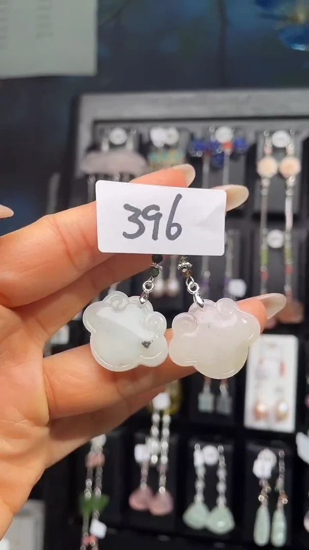 银S925镶嵌耳饰紫晶喜欢拍