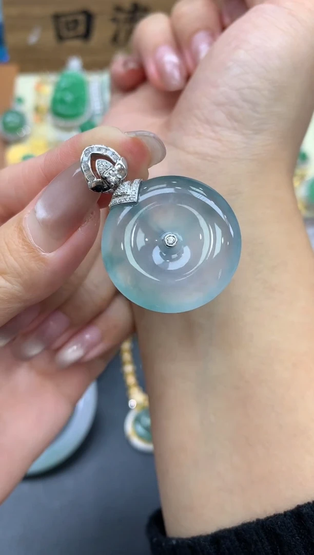 【闪购商品】翡翠颈饰18K金镶嵌387-中国好珍宝