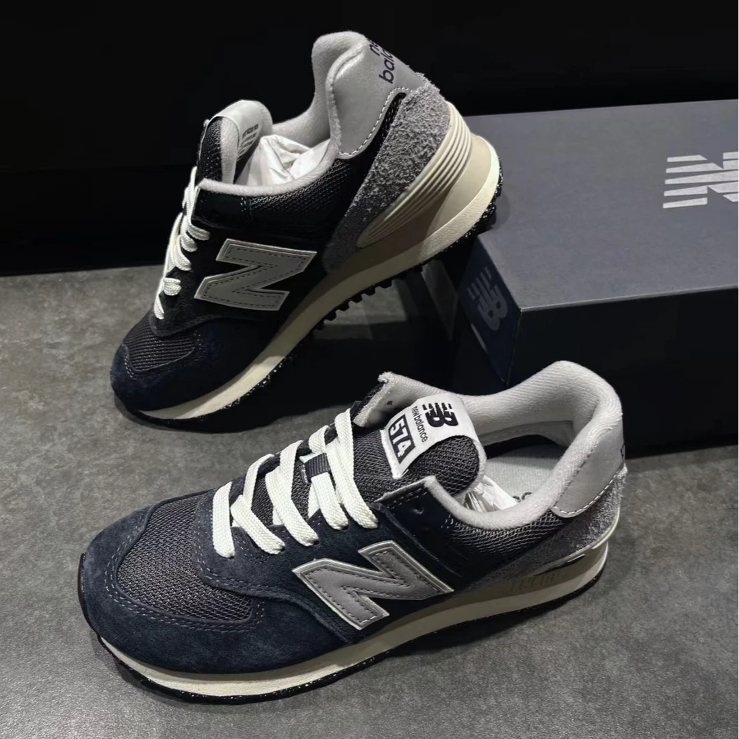 NEW BALANCE NB 574男女款低帮黑灰色复古休闲跑步运动鞋官方正品
