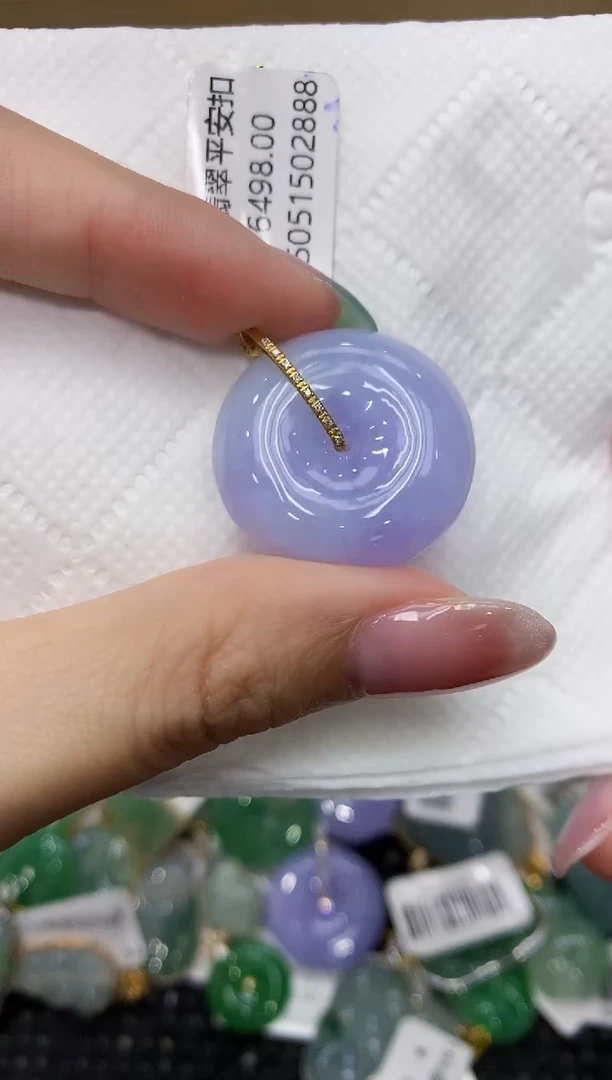 翡翠18K金镶嵌颈饰111111111111