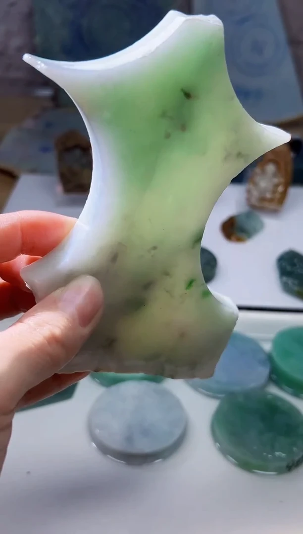 裸石翡翠天然翡翠A货玉 南 857