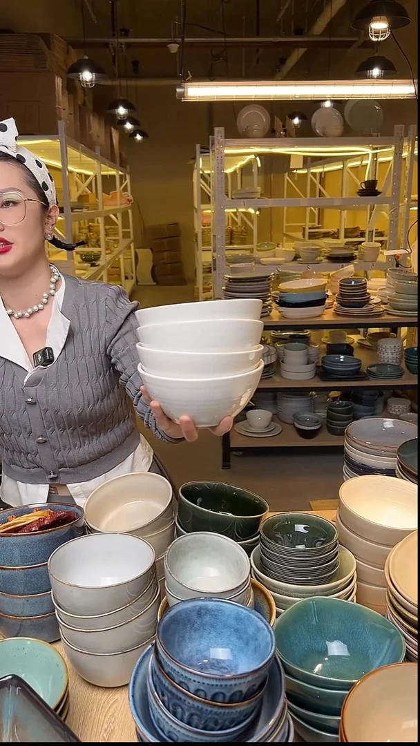 瓷72外贸尾货窑变釉下彩默认微瑕