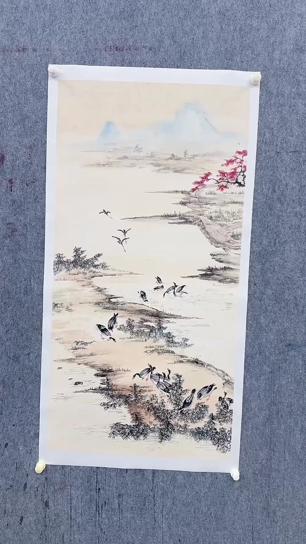 国画张朴野精品8平尺山水