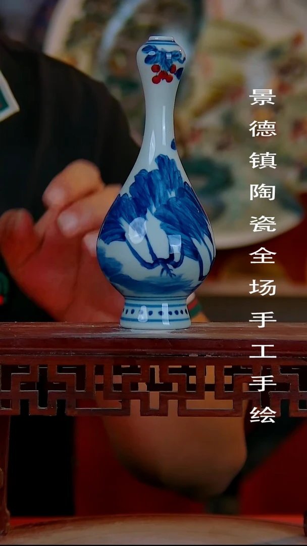 摆件手景德镇陶瓷 全场手工绘