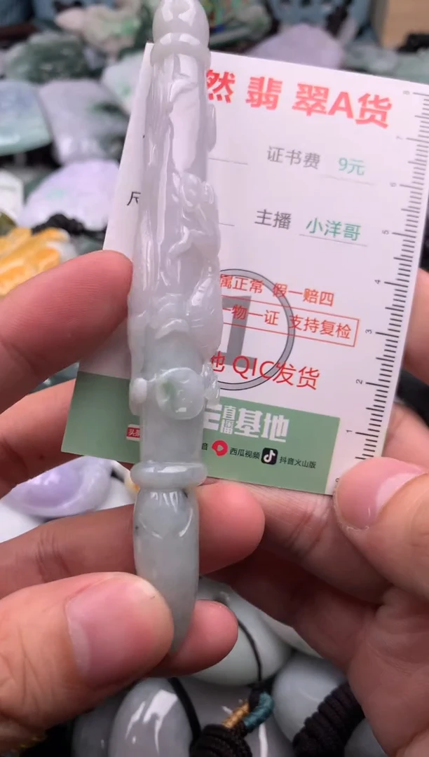 翡翠未镶嵌吊坠(不含链)1