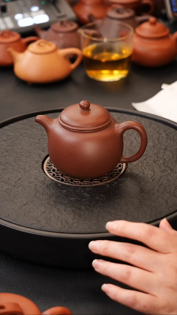 茶壶紫砂微瑕匏尊 260cc  原矿老紫泥