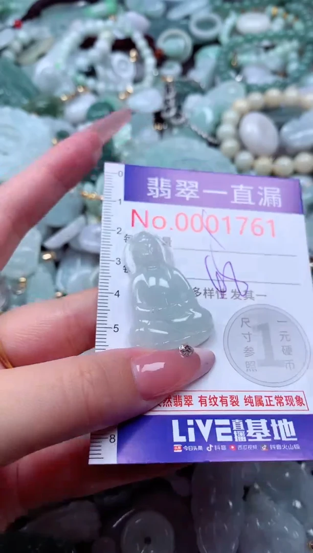 翡翠未镶嵌吊坠(不含链)1761
