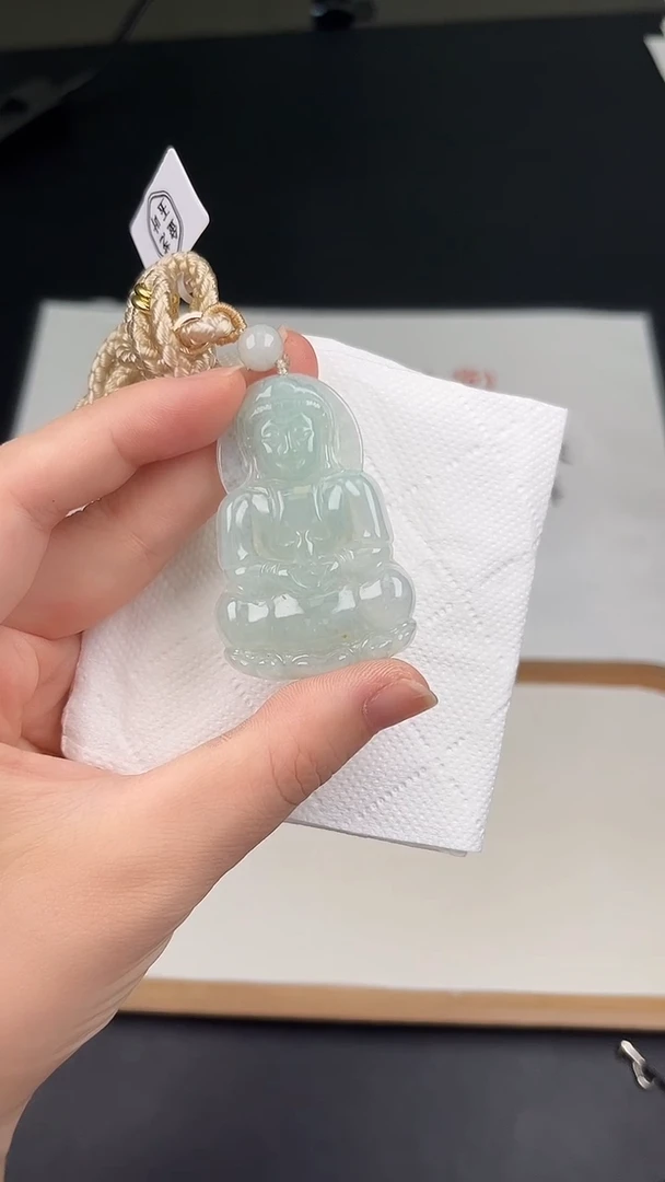 翡翠未镶嵌颈饰Y5A024观音