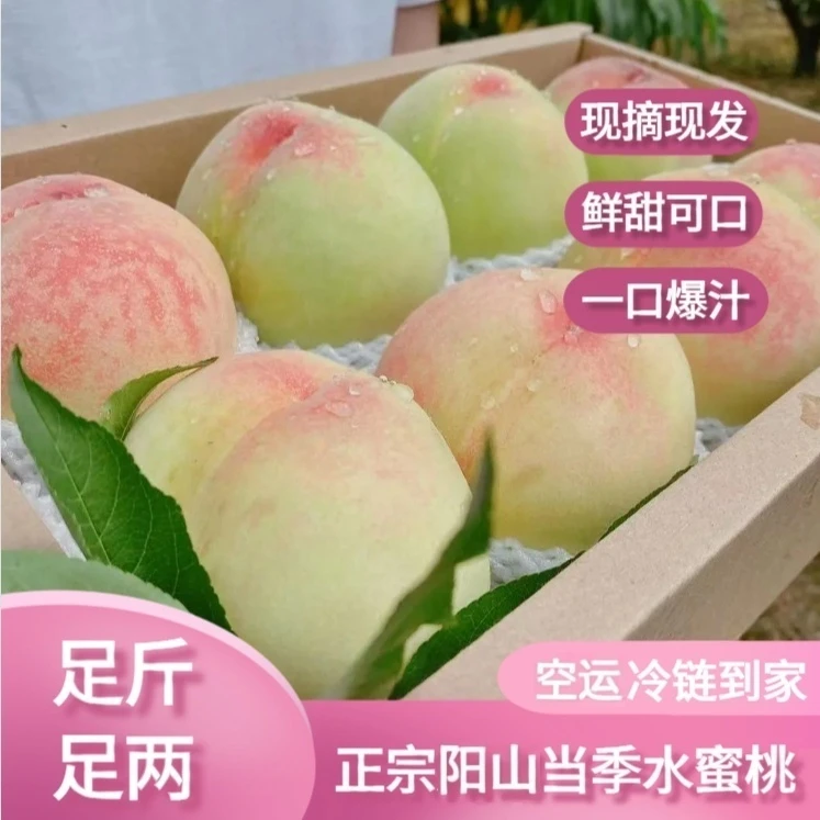 巨无霸 无锡阳山湖景水蜜桃350g+新鲜水果香甜爆汁行走榨汁机桃子桃子江苏省