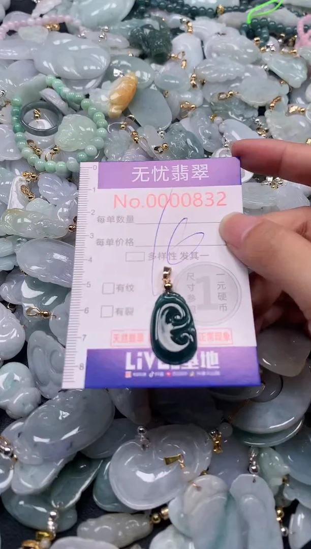 吊坠(不含链)未镶嵌翡翠832