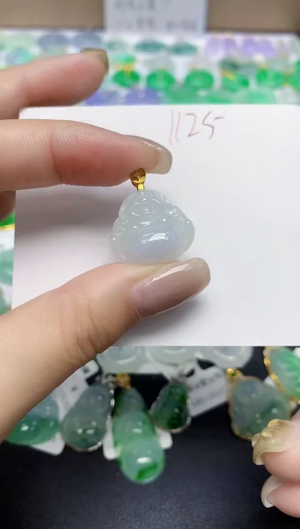 颈饰未镶嵌翡翠天然缅甸翡翠A货翡翠百元以上9元证书费自理
