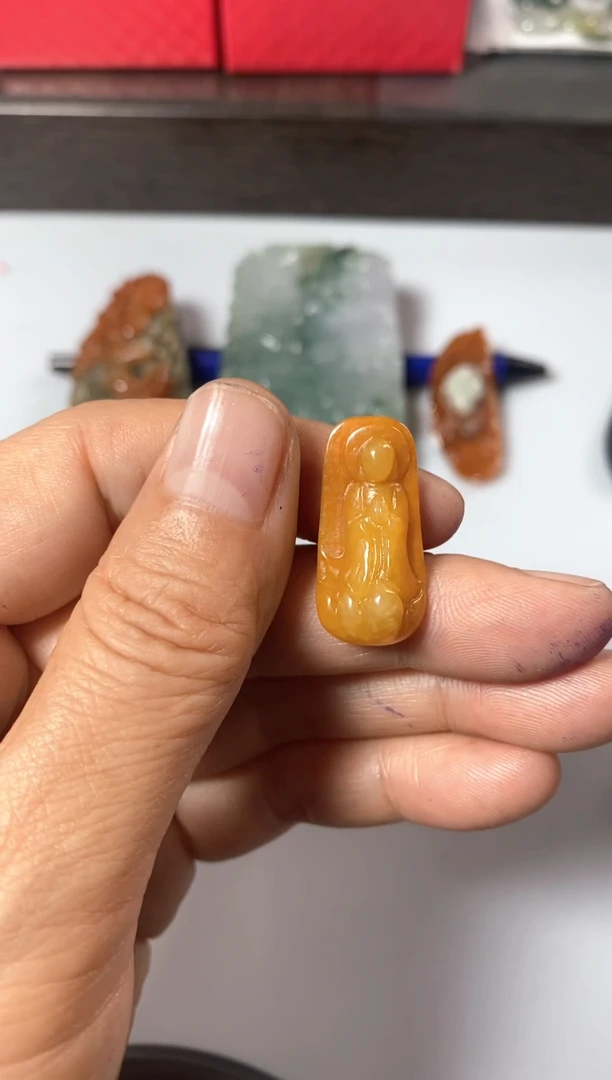 翡翠未镶嵌颈饰翡翠挂件吊坠-177