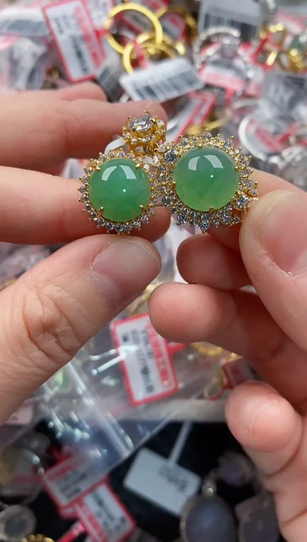 银S925镶嵌戒指翡翠2222-----6