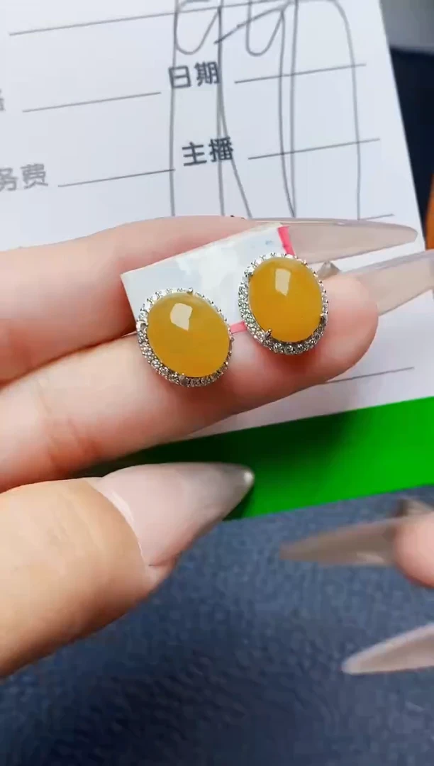 银S925镶嵌戒指翡翠0496