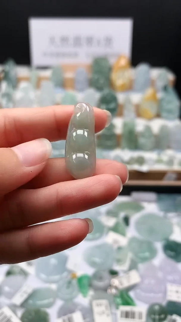吊坠(不含链)未镶嵌翡翠40福豆