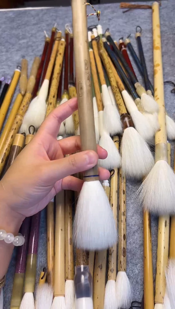 指*出锋6.8cm 羊毫毛笔 1支 【清水试笔 蘸墨不退】