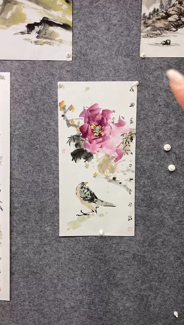 国画尚定固国画作品