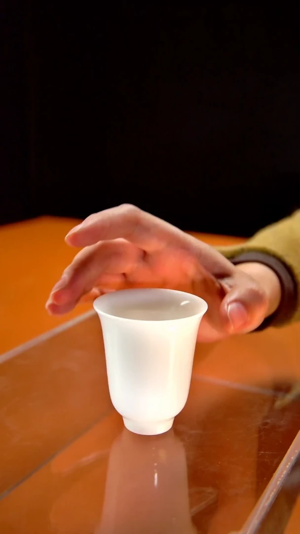 其他陶瓷《言泥陶瓷》冰种羊脂玉手工素烧系列 品茗杯