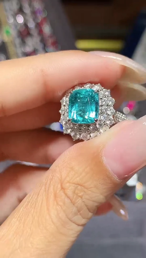 18K金镶嵌戒指碧玺3.15CT