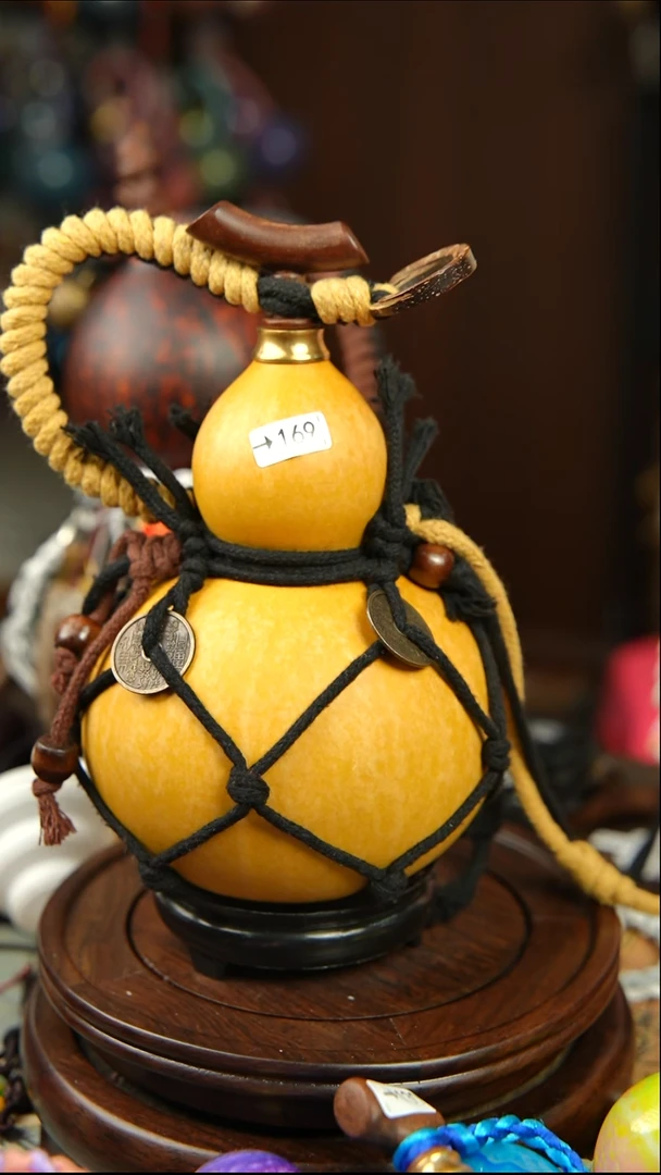 169号500ml左右非遗大漆酒葫芦原皮