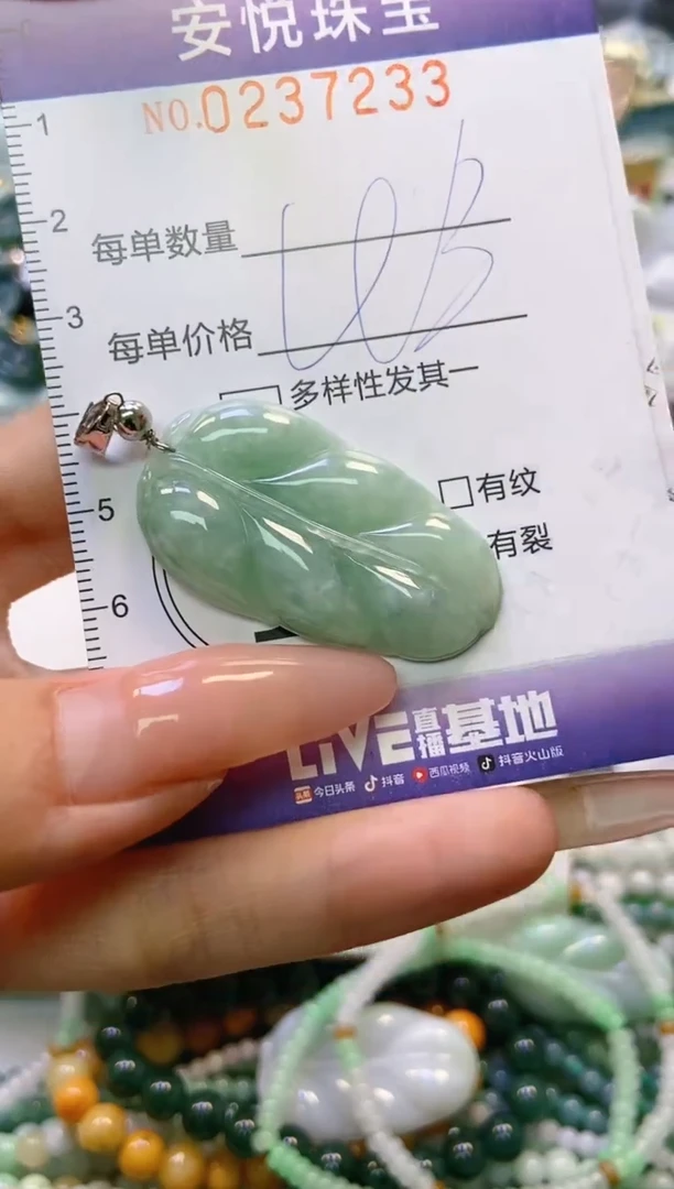 翡翠未镶嵌颈饰闪购0237233