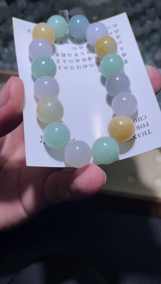 未镶嵌定制翡翠珠串