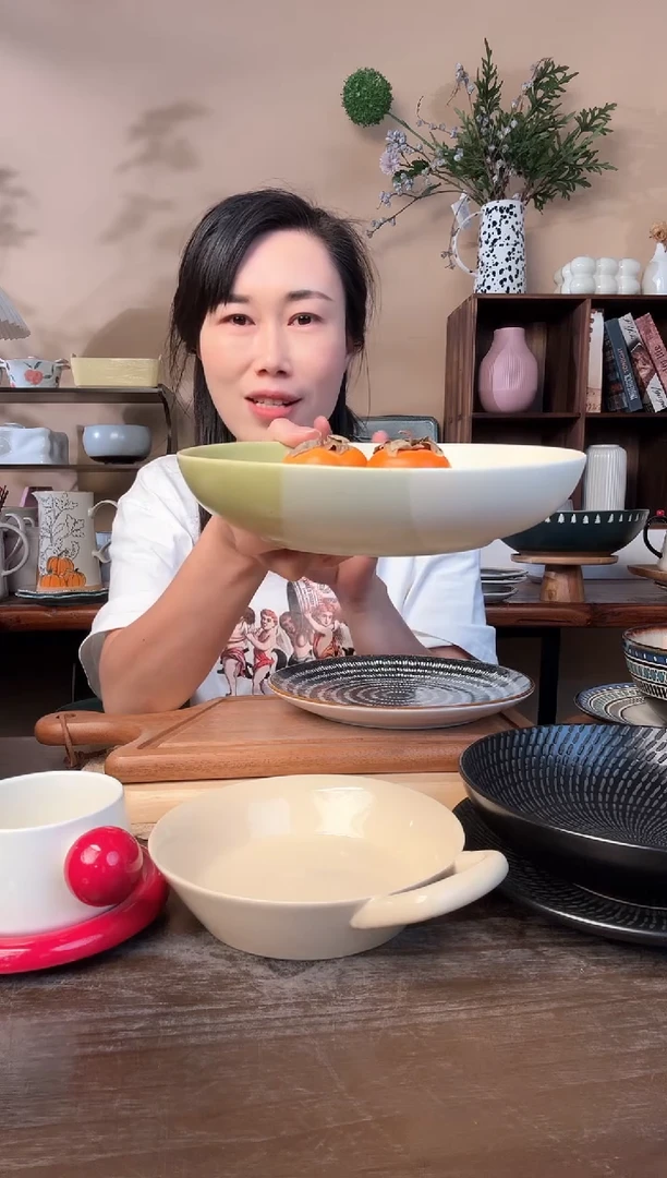 8.5英寸拼色麻点深盘微瑕