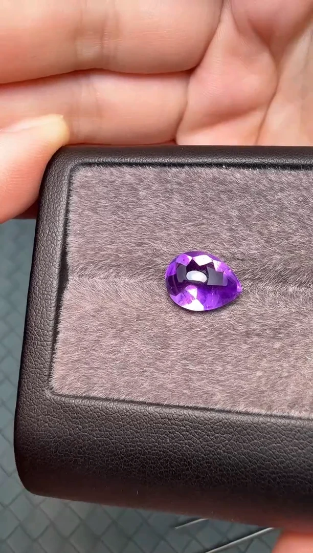 紫晶珠宝半成品未镶嵌3.8ct-A029-1p