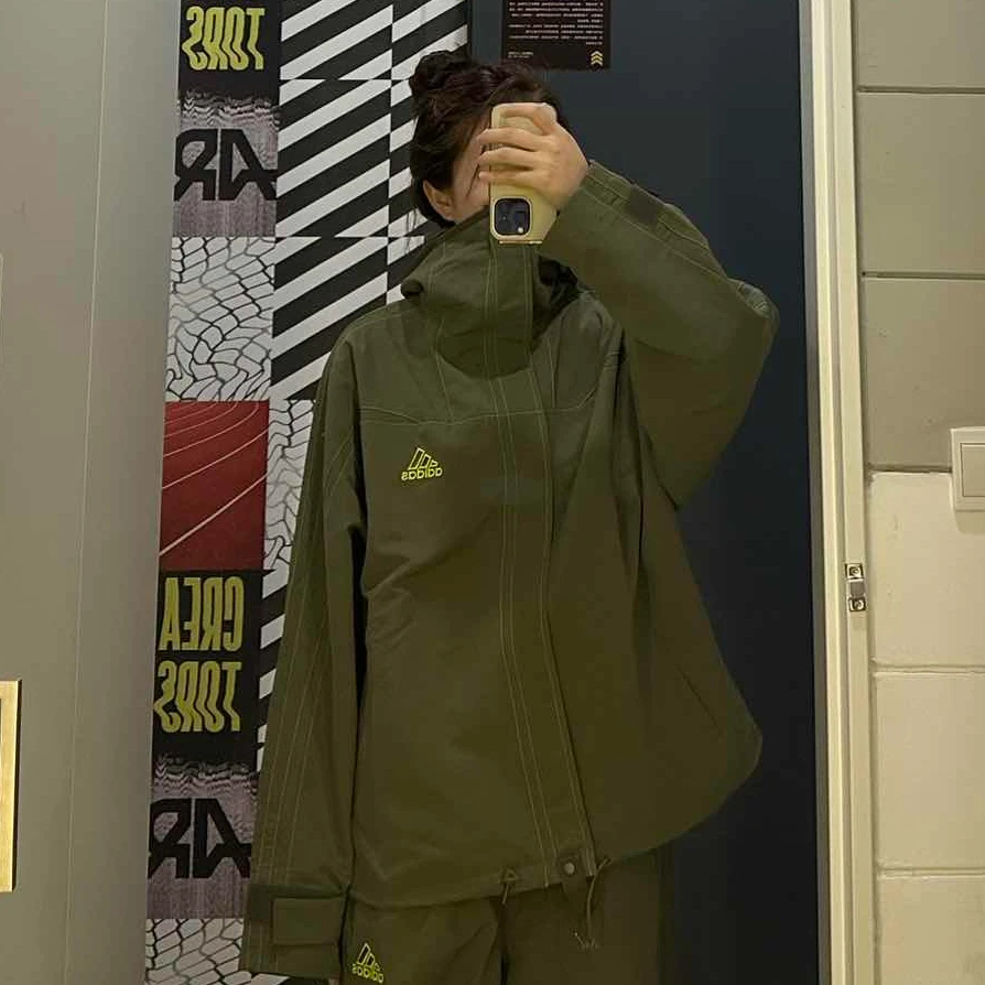 adidas/阿迪达斯三叶草复古梭织夹克2025春季男连帽外套 JD5420