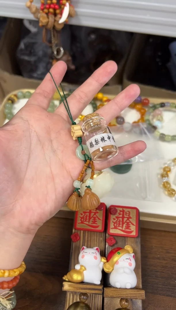 维腊木（绿檀）手串/手链绿檀木香囊鳄梨一套挂件[0816]