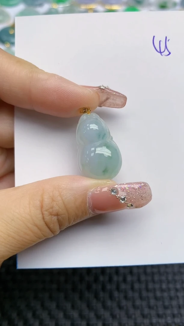 【闪购商品】翡翠颈饰18K金镶嵌天然A货翡翠 45