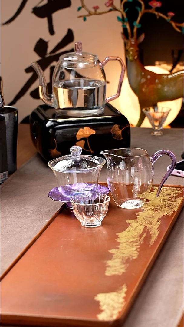 禾器/曜辰盖碗/太空紫+暗香疏影/迷你郁文匀杯/浅紫+玲川杯2入