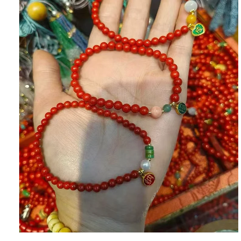 非金属树脂手链 倩倩就自留红色手链