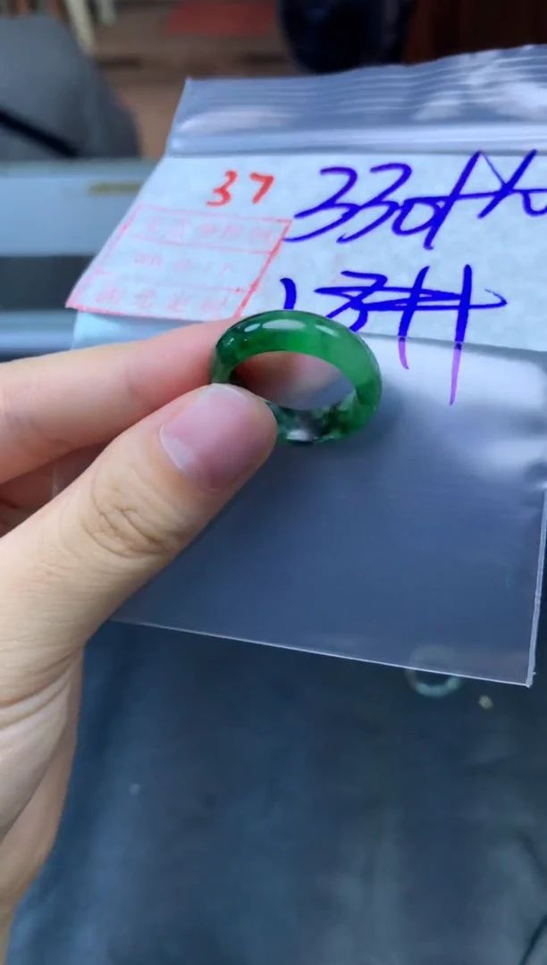 定制翡翠未镶嵌戒圈18#340毛货需精细抛光