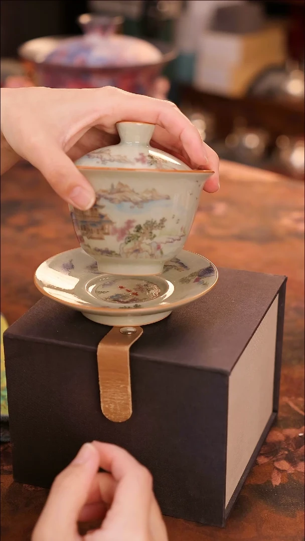 【闪购商品】陶瓷茶具（无礼盒无茶盘）@@A9442