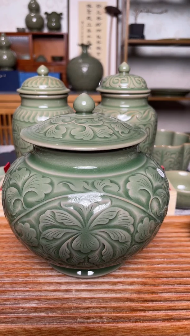 【闪购商品】其他165纯手工秘色茶叶罐