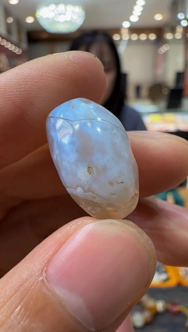 未镶嵌颈饰玛瑙/玉髓糖球橄榄珠