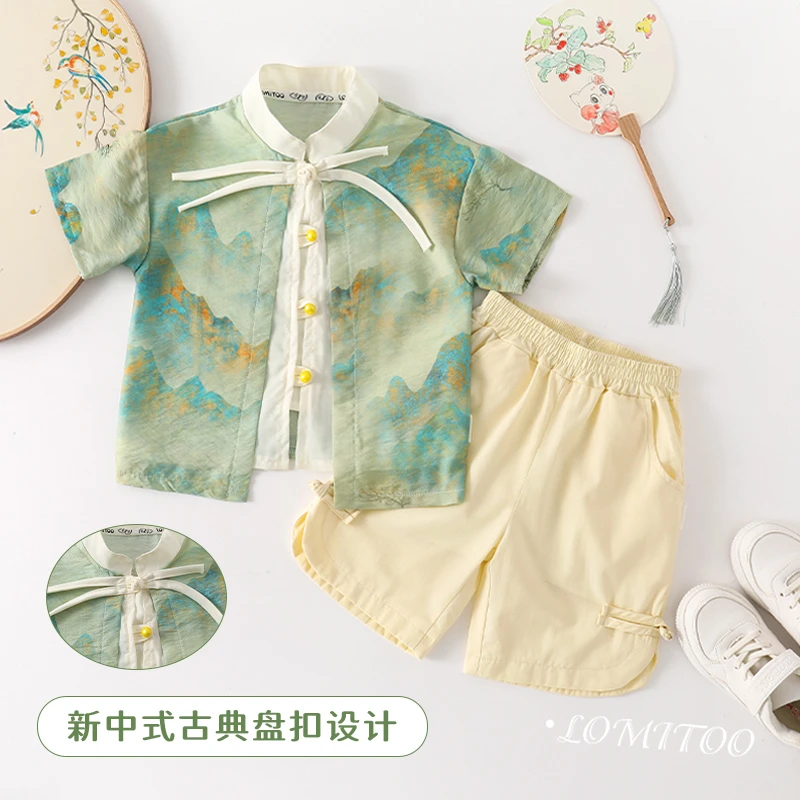 【青货福利】2025夏季新款儿童国风套装夏款4T124组合