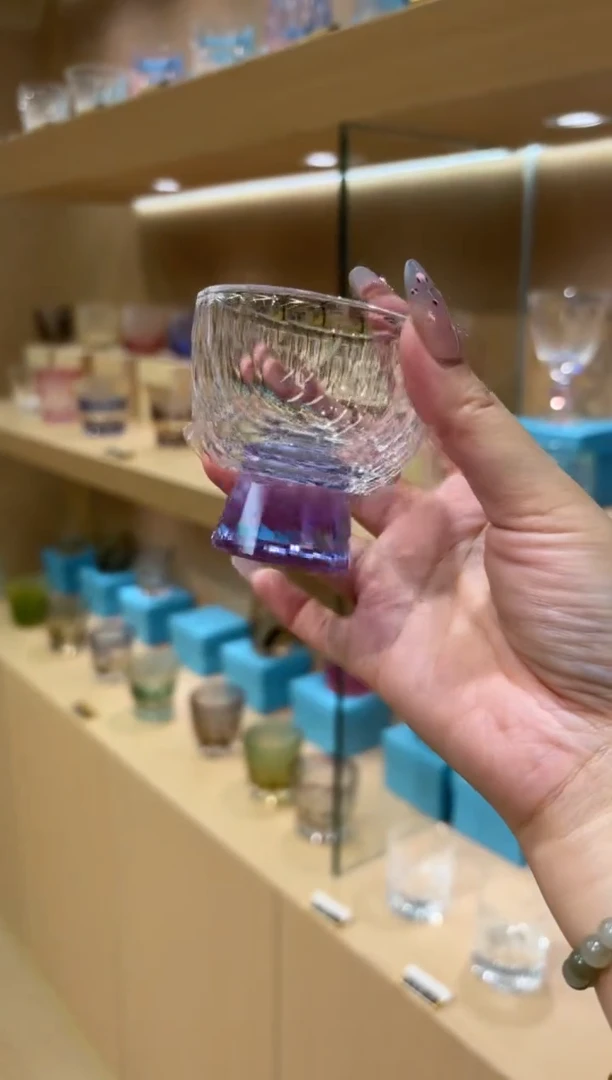 紫色闪烁茶杯 买一送一