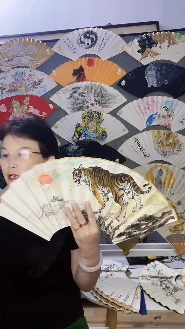 扇子十寸十五方玉竹折扇