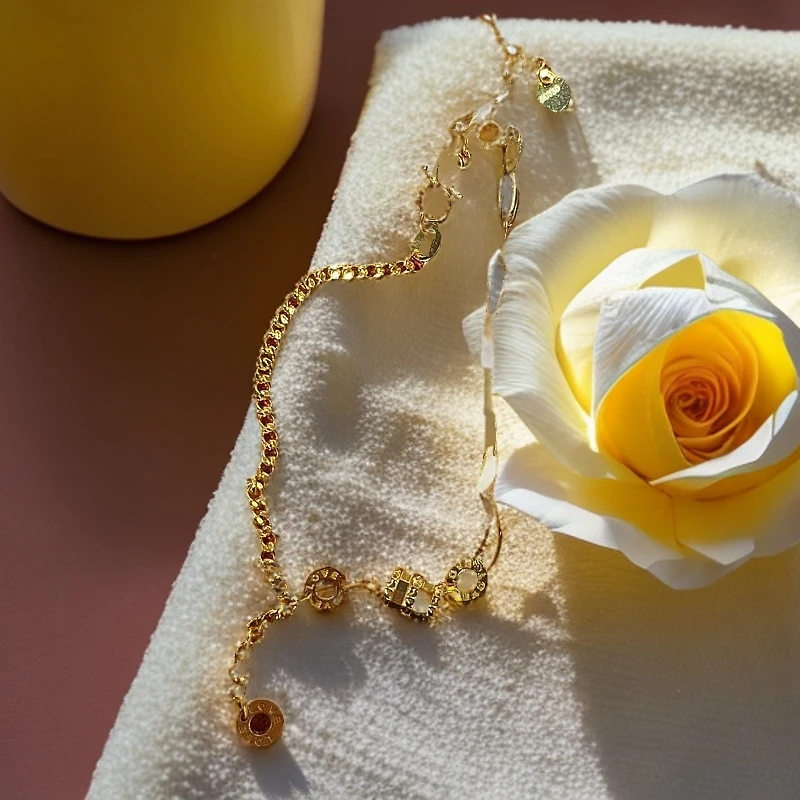 18金H高奢--新中式小蛮腰转运珠手链a23DH